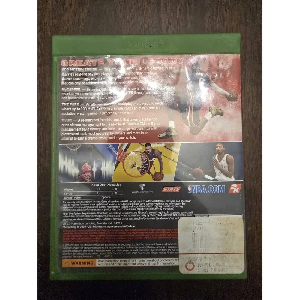 NBA 2K14 (Microsoft Xbox One, 2013)‎ TESTED